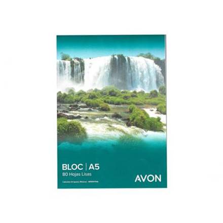 BLOCK PEGADO AVON A5 80H LISO